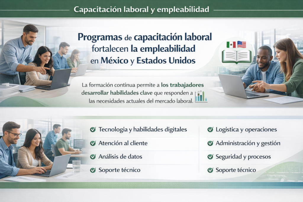 📰 Programas de capacitación laboral fortalecen la empleabilidad en México y Estados Unidos